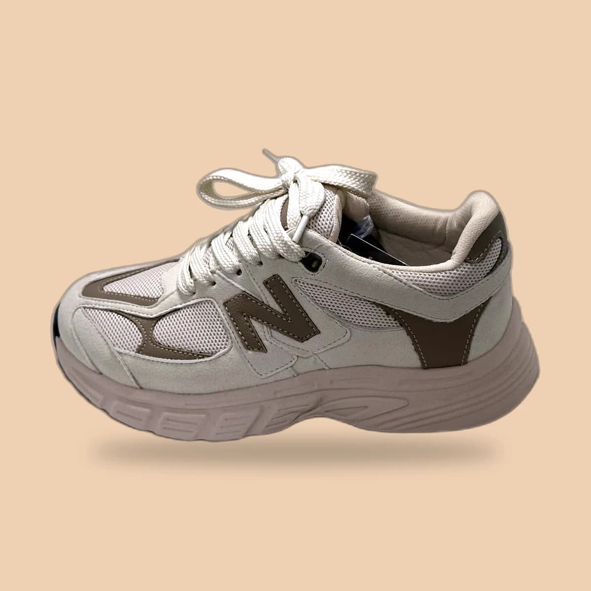 Deportivo dama · BEIGE X CREMA · REF. 1146D