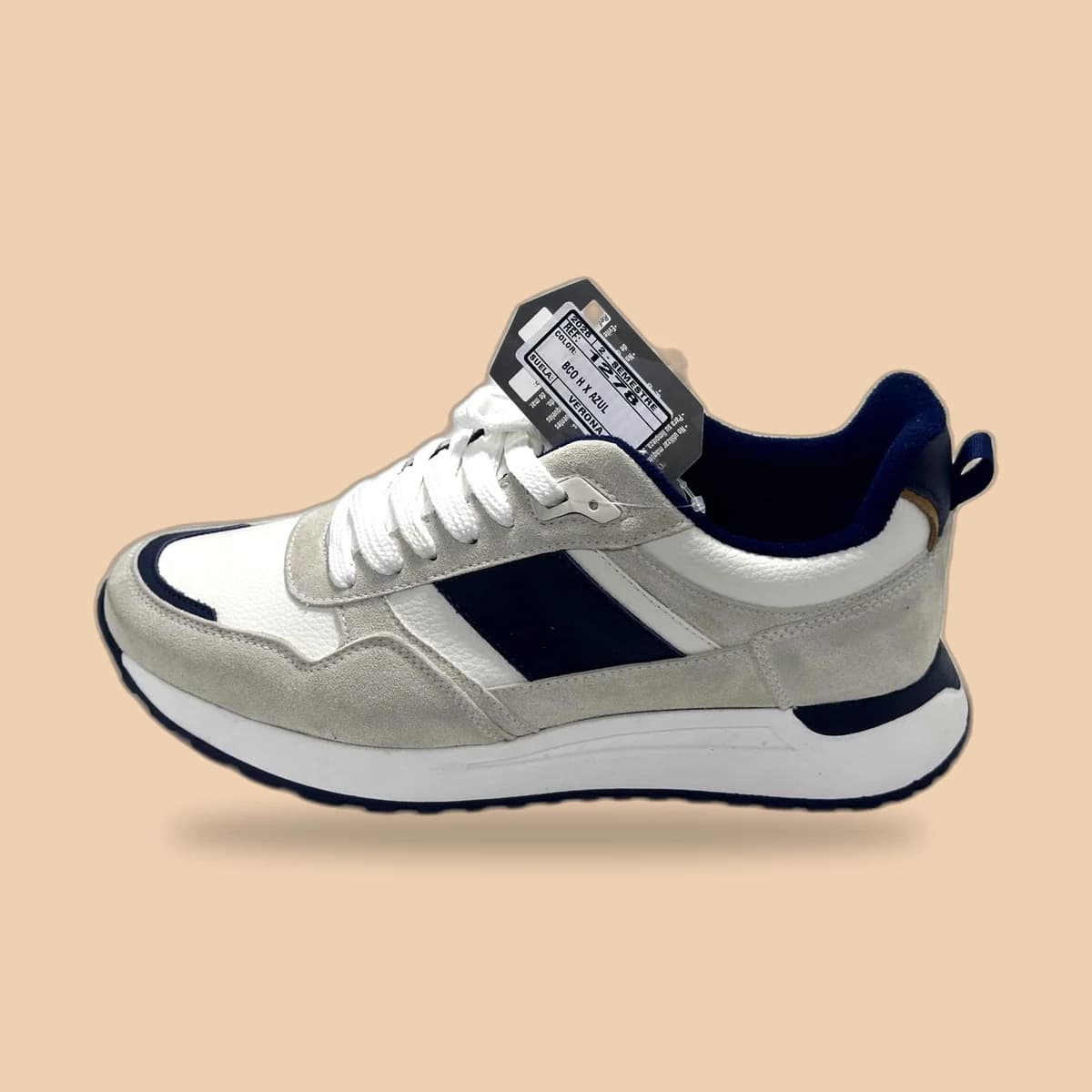 Casual hombre · BCO H X AZUL · REF. 1278