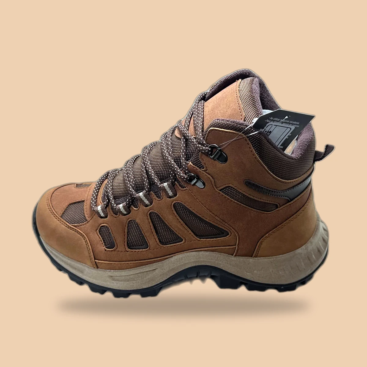 Bota hombre color MIEL X CAFE referencia 1046 — Calzado Leon's al por mayor
