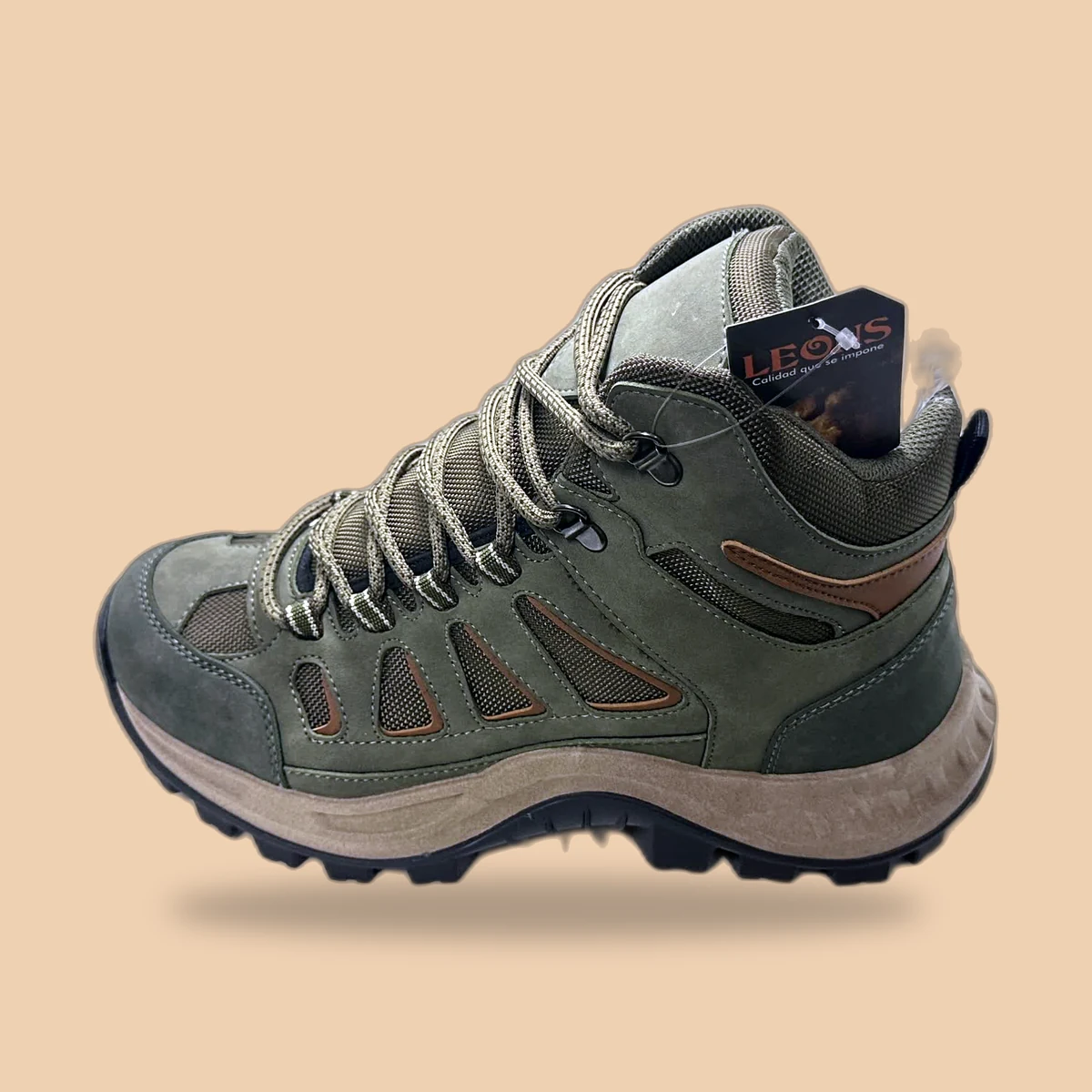 Bota hombre color VERDE X MIEL referencia 1046 — Calzado Leon's al por mayor